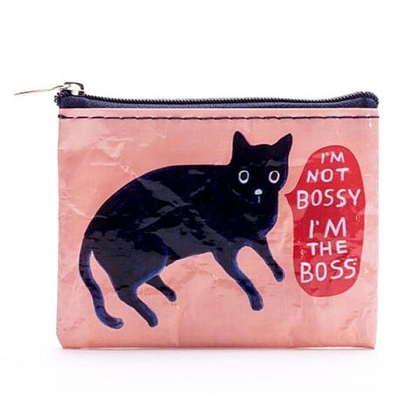NWT Blue Q Bags "I'm Not Bossy. I'm the Boss" Recycled Coin Purse - Picture 1 of 5